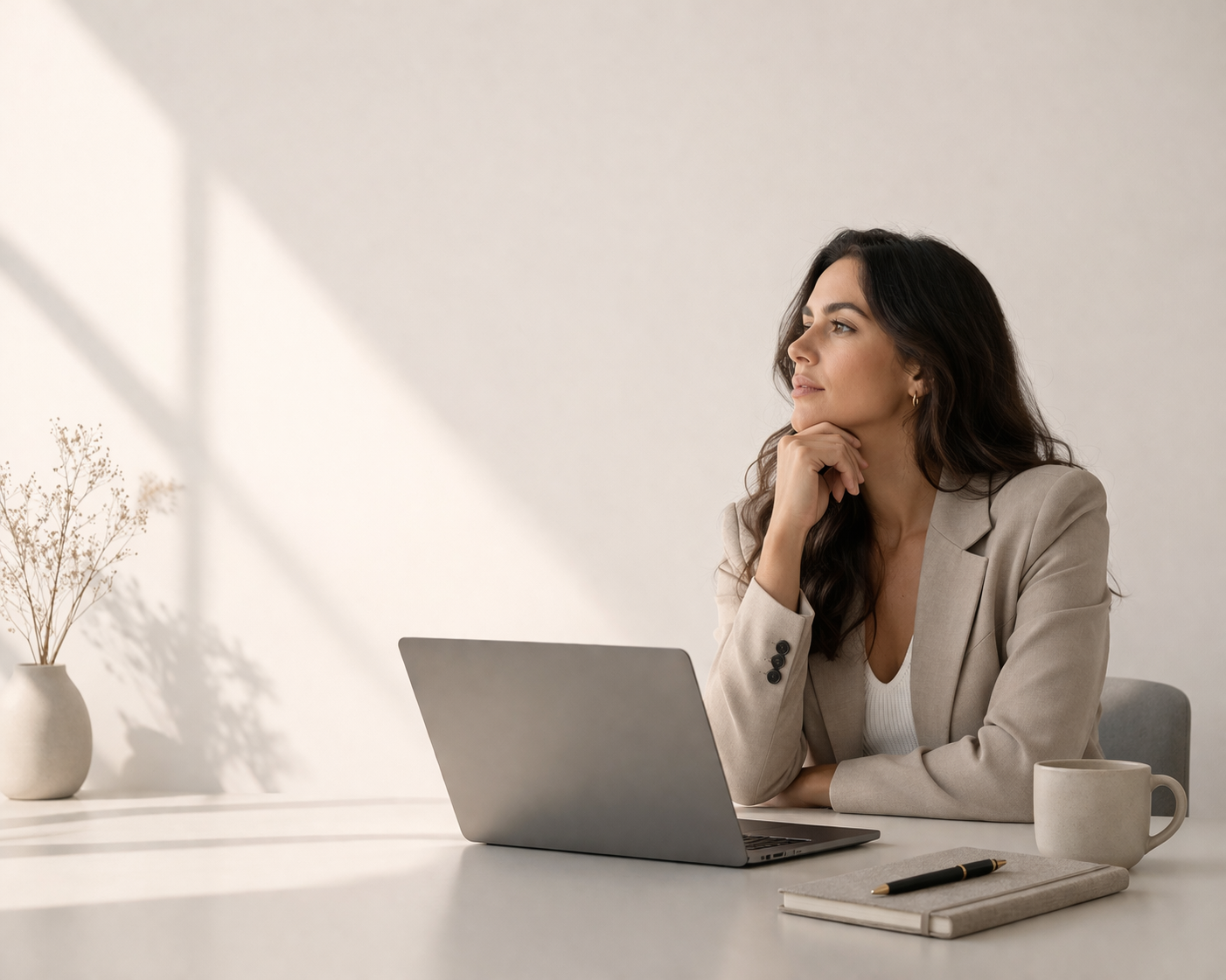 Portrait professionnel, regard confiant